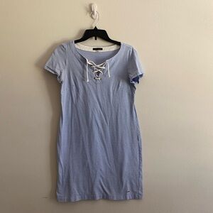Tommy Hilfiger Blue and White Striped Dress